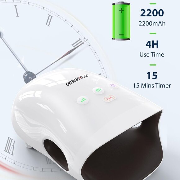 Cordless Hand Massager with Heat and Compression - Picture 6 of 8